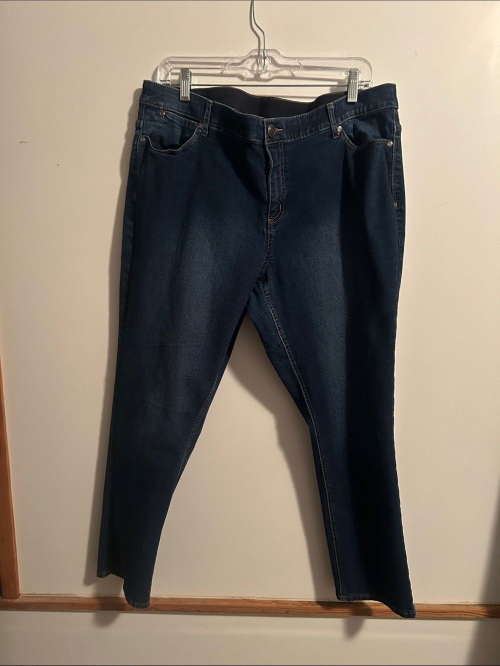 CJ Banks Classic Dark Blue Women's ankle Jeans - Comfortable Stretch Fit